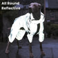 Frendorf | Wasserdichter Hundemantel mit Beinen – Reflektierende Hunderegenjacke für kleine und große Rassen | Bester Regenmantel für Hunde UK