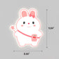 Frendorf | GlowBunny LED Kinder Wandleuchte | Kreatives Design | Einhorn & Hase | Dimmbar & Modern