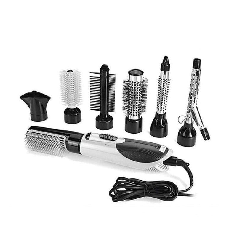 2-in-1 Warmluftstyler und rotierender Haartrockner