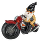 Frendorf | Die Biker Gnom Statue Mini Garten Dekoration