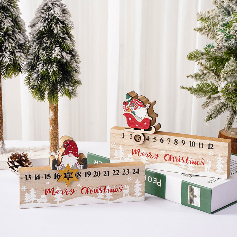 Frendorf | Frohe Weihnachten Holz Mobile Weihnachtsmann Kalender Ornament