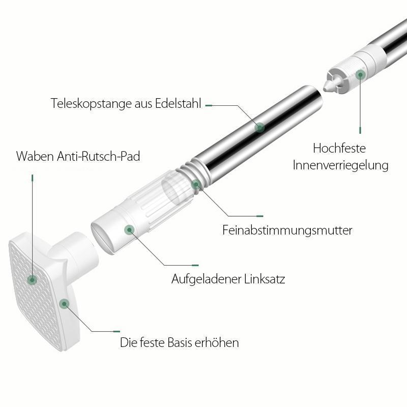 Frendorf | Teleskop Kleidung Rod aus Edelstahl