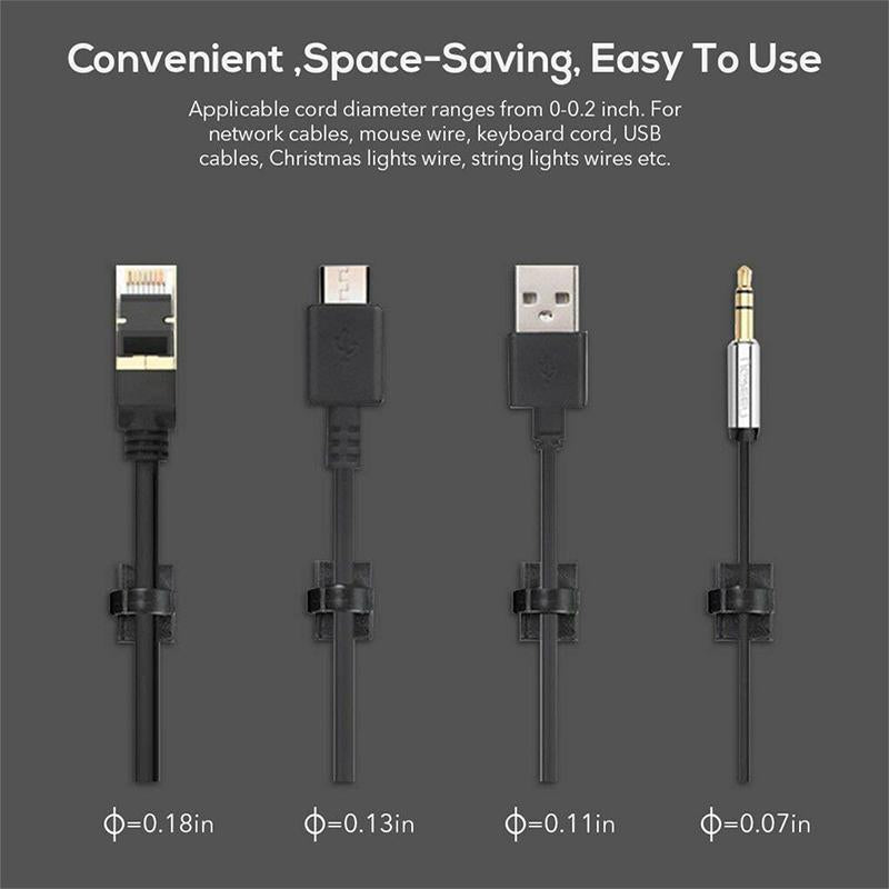 Frendorf | 100 Stück Klebe-Kabelclips Drahtklemmen Auto KabelOrganizer Kabelbinder