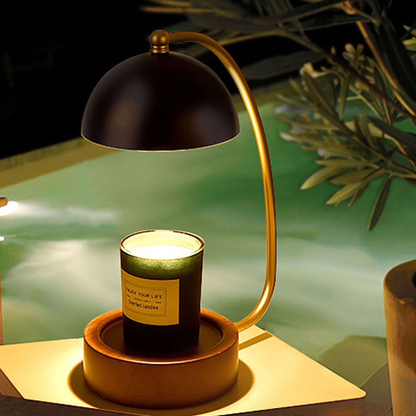 Frendorf | Lumivine Arto LED Tischlampe | Japanisches Design | Dimmbare Wachsoptik | Kreative Beleuchtung