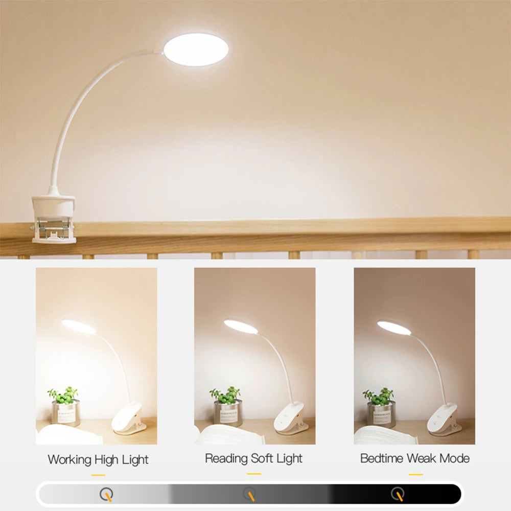 Drahtlose Bettseite Clip-On Lampe