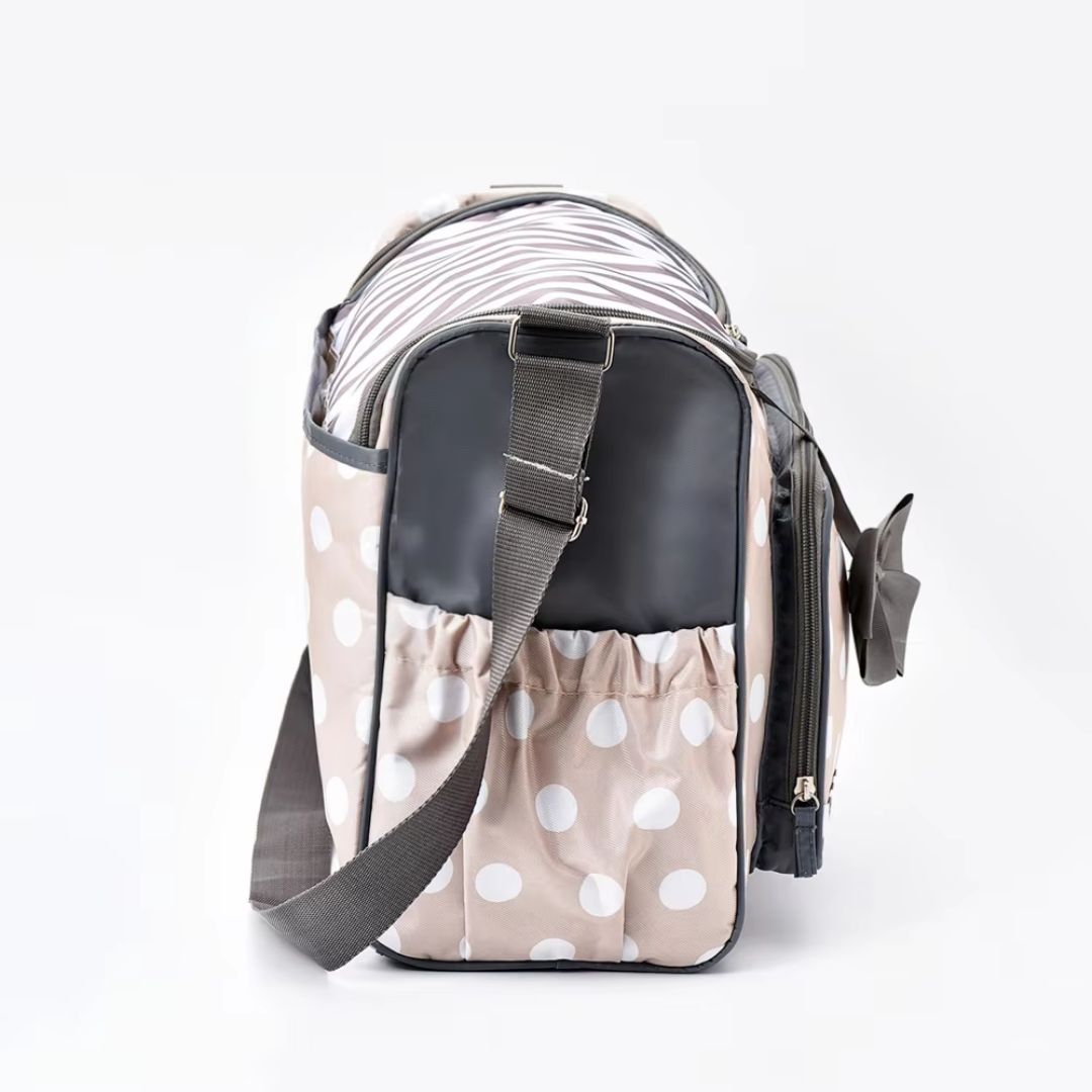 Frendorf | Baby Wickeltasche Blau mit Wickelunterlage und Flaschenhalter