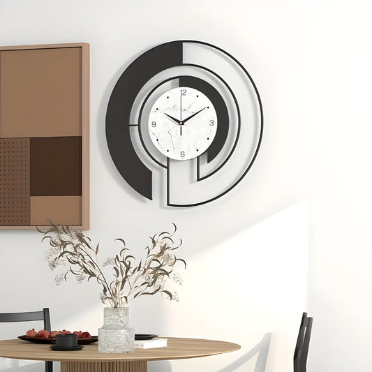 Frendorf | SerenityTick – Leises geometrisches Wanduhr mit ruhigem Lauf für friedliche Räume