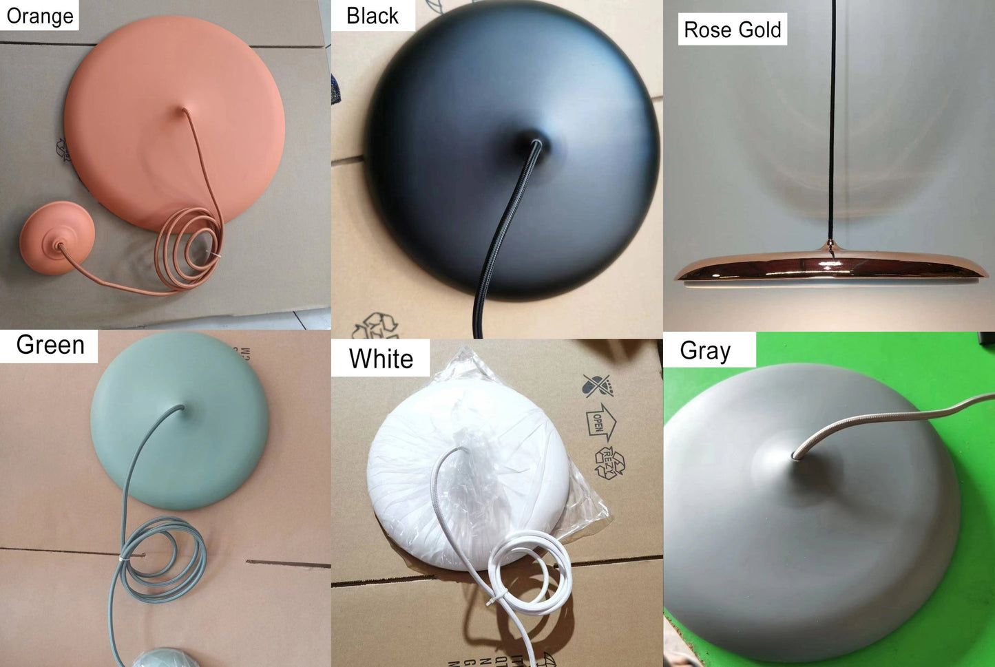 Macaron Flying Saucer Metall LED Pendelleuchte
