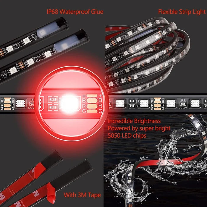 Frendorf | Flexible, wasserdichte RGB-LED-Streifenleuchten für das Fahrgestell