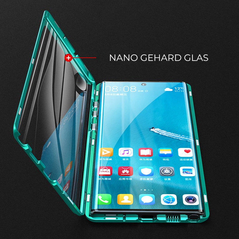 Frendorf | Magnetisches gehärtetes Glas Doppelseitige Handyhülle für Samsung