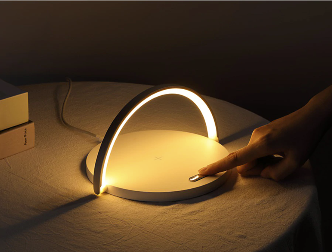Frendorf | Bowlight Design | Atmosphärisches 3-in-1 Nachtlicht mit kabellosem Laden