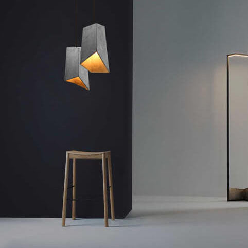 Frendorf | Cemantica Geometrische Pendelleuchte | Industrial Design | Betonoptik | Minimalistische Beleuchtung