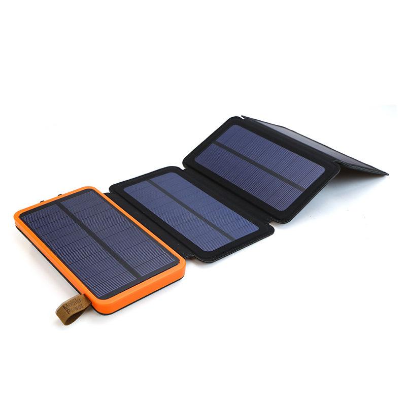 Frendorf | Energie aus Sonnenlicht gewinnen mit dem faltbaren Dual-USB 4-Panel Solar Power Bank & Ladegerät