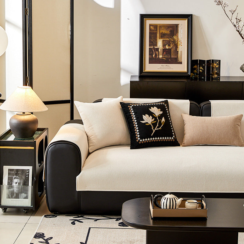Einfarbige Chenille Sofa-Matte Couchbezug