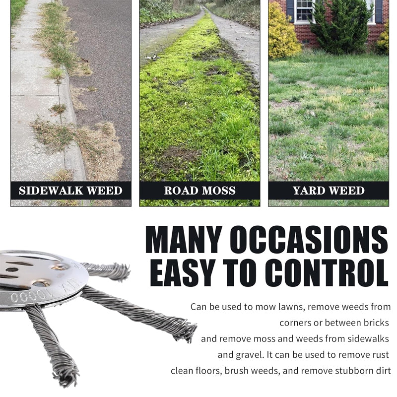 Frendorf | 6 Zoll Stahl Draht Bürstenmäher Trimmer Kopf