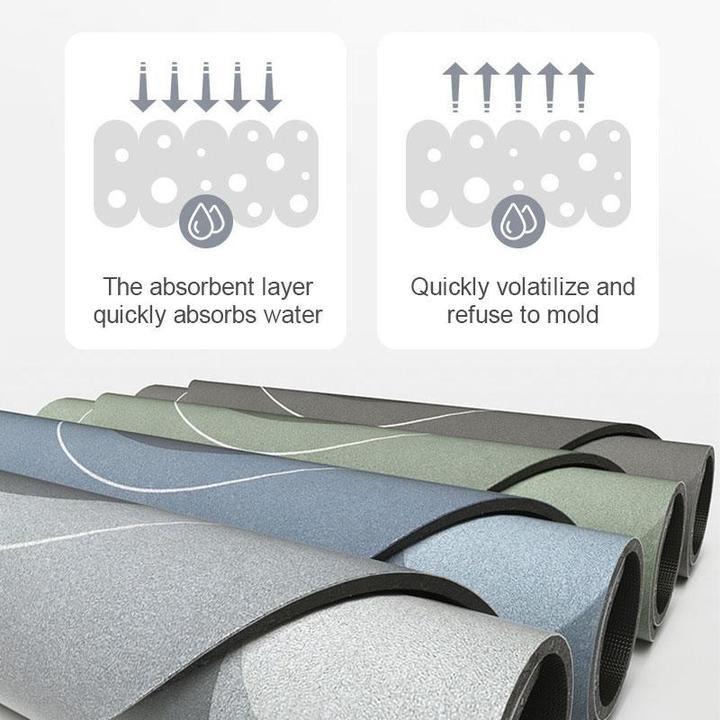 Frendorf | Superabsorbierende Fußmatte für Zuhause, Badezimmer Weiche Schnelltrocknende Matte