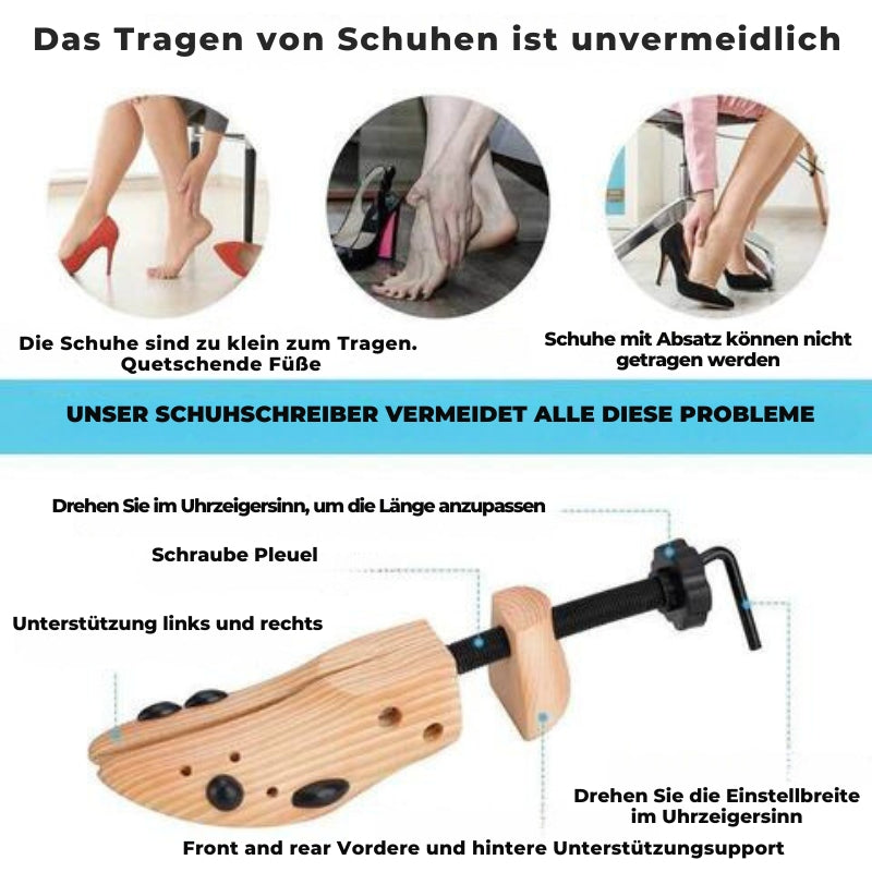Frendorf | TimberStride – Hölzerne Werkzeuge für breite Schuhe