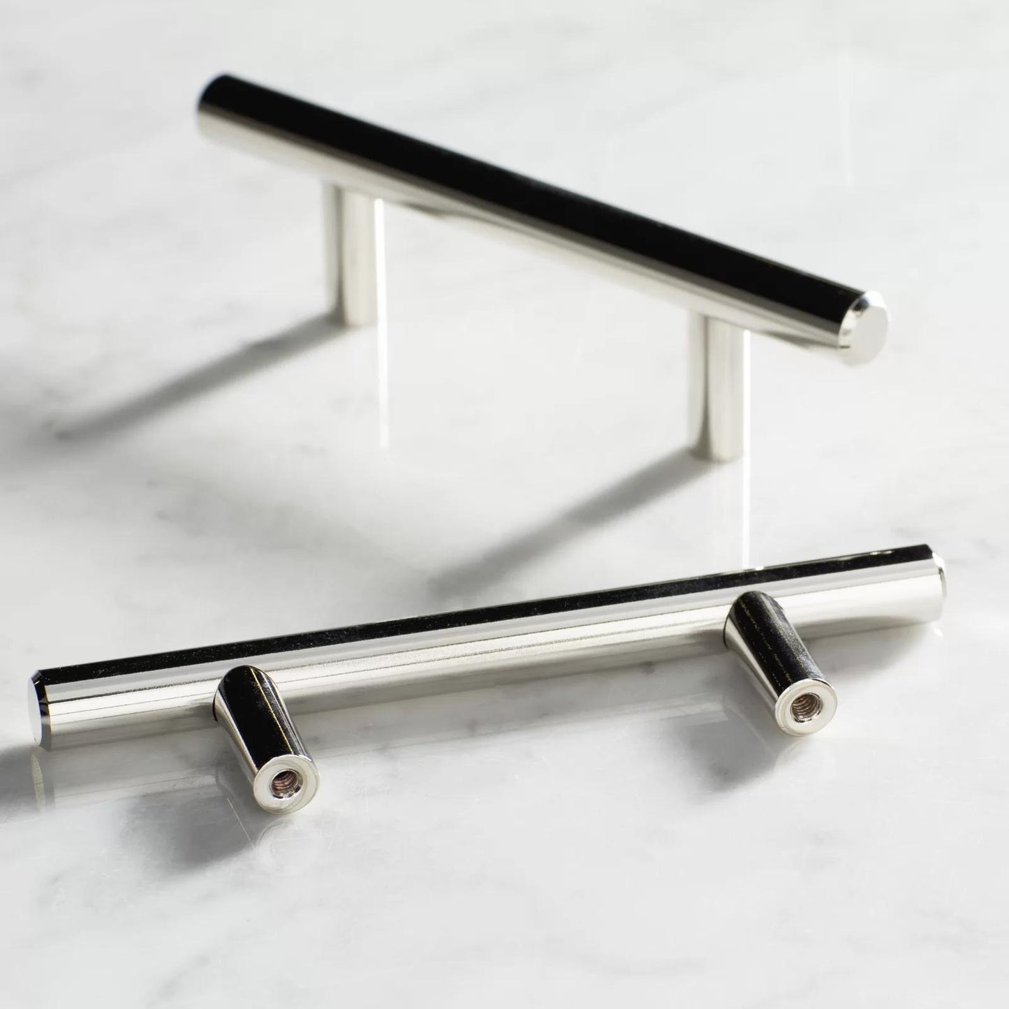 Gebürstetes Nickel Moderne Edelstahl Schubladenbeschläge T-Bar Griffe
