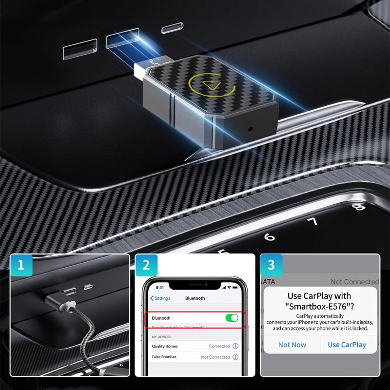 Frendorf | AutoLink - Mini-Kabelloser CarPlay-Adapter