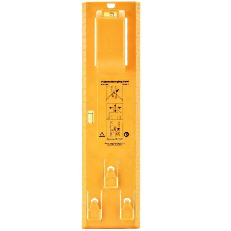 Frendorf | Bilderaufhängeset mit integrierter Wasserwaage – Einfaches Rahmen-Ausrichtungswerkzeug