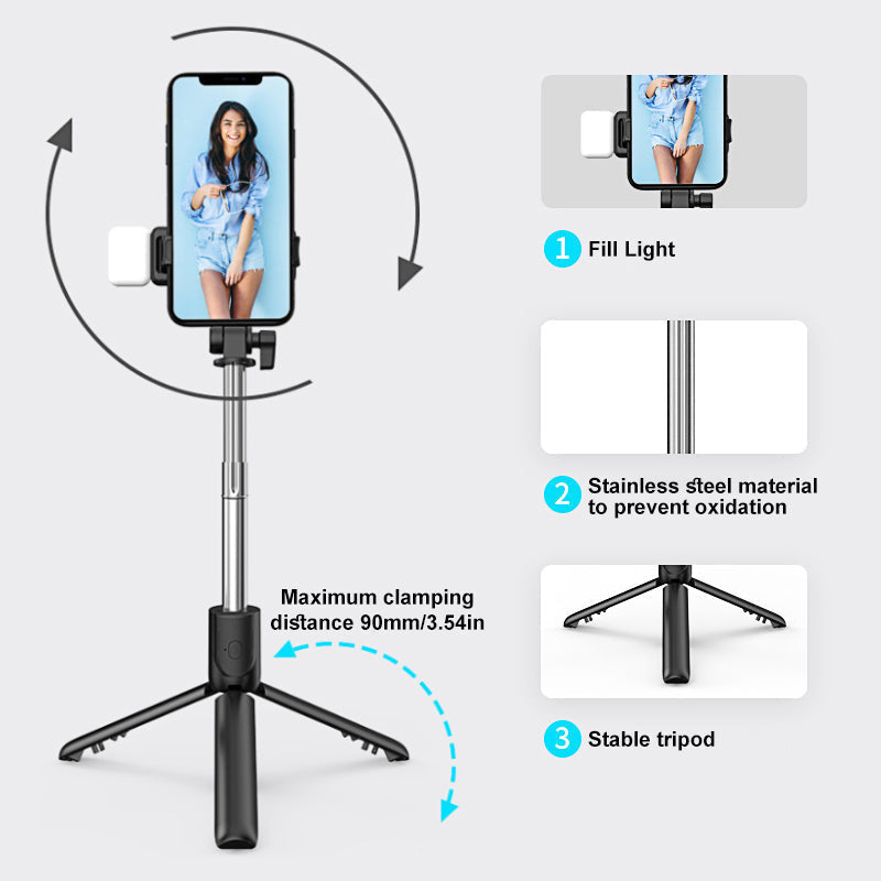 Frendorf | 6 in 1 kabellose Bluetooth-Selfiestick