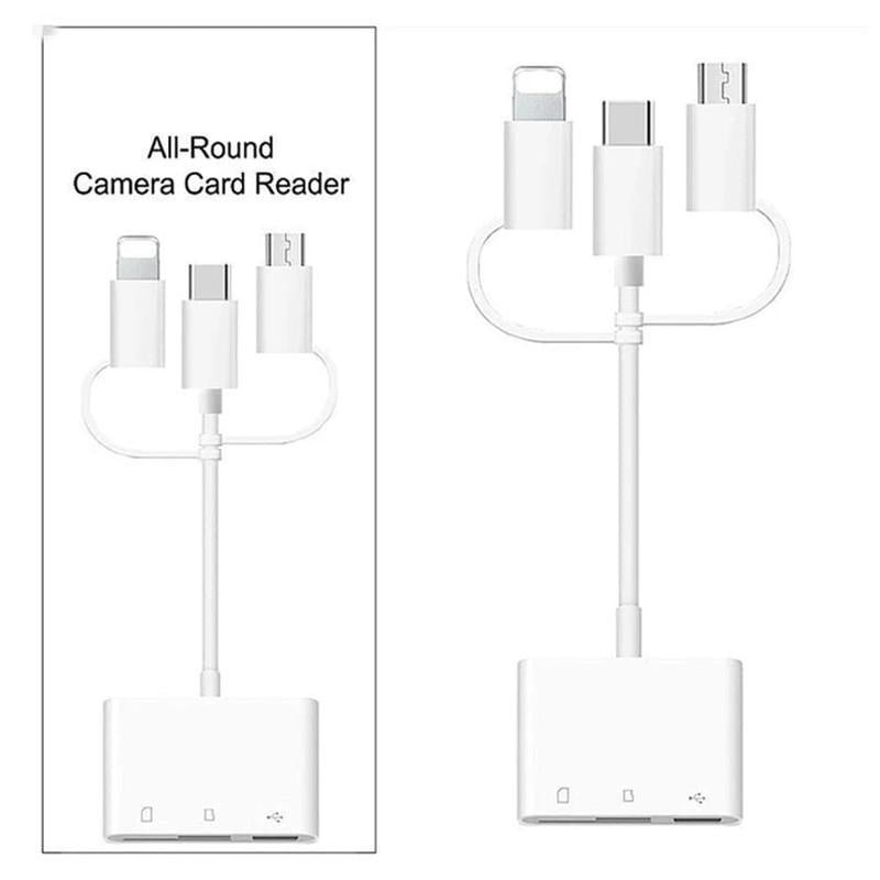 Frendorf | 3-in-1 SD TF USB-Kartenleser OTG-Adapter