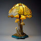 Frendorf | Buntglas-Pflanzen-Serie Tischlampe