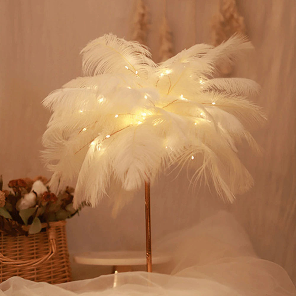 Kreative Baum feder tischlampe