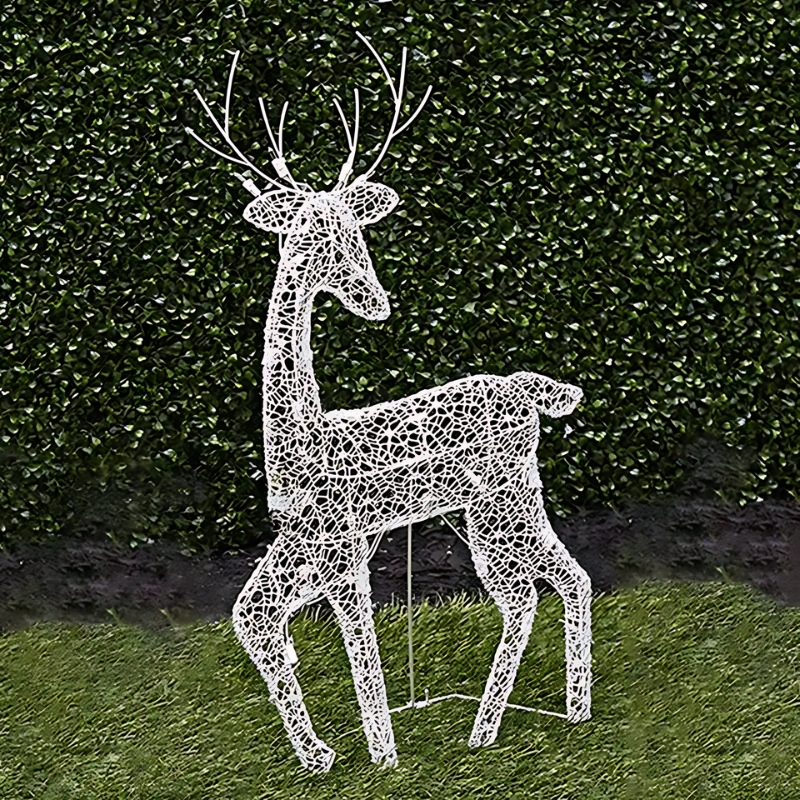 GlowingDecor | Rentier Weihnachtsfigur mit Beleuchtung