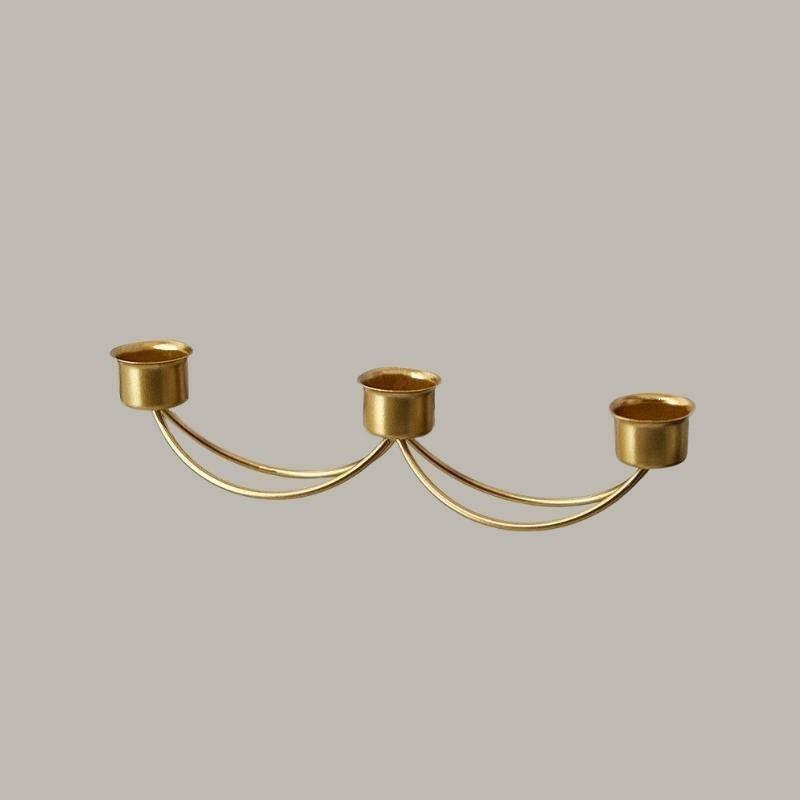 Frendorf | CandleLuxe Metall Kerzenhalter & Kandelaber | Modernes Design | In Gold & Schwarz erhältlich