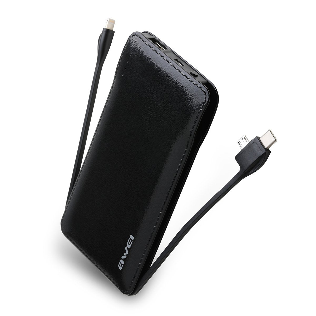 Frendorf | 10000mAh Powerbank, die Ladekabel verbirgt - Nimm einen mit und lade alle auf
