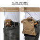 Frendorf | Dimoohome™ Leder- und Canvas-Buschcraft-Tasche