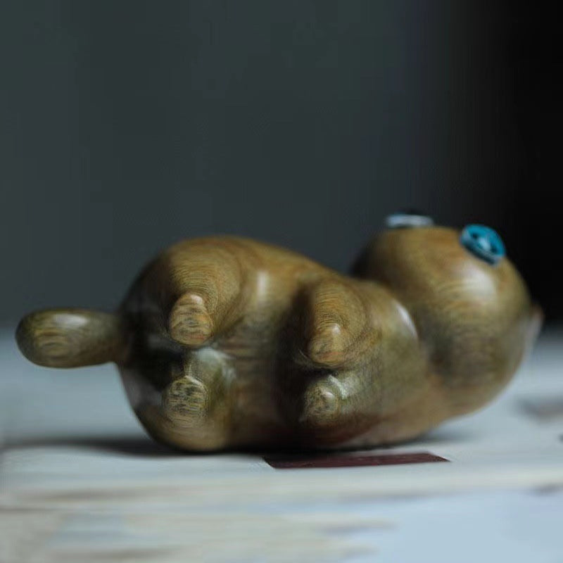 Frendorf | Sandelholz handgefertigter Holzkatze