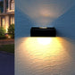 Frendorf | SolarBrite Duo LED Außenwandleuchte | Doppelkopf-Solarleuchte | Wasserdicht & Modern