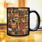 Frendorf | Bücherregal Keramikkaffeebecher - Geschenk für Katzenbuchliebhaber