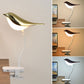 Frendorf | BrightBird Nordic LED Tischlampe | USB-Ladung | Nachtlicht mit Vogelclip | Modernes Design