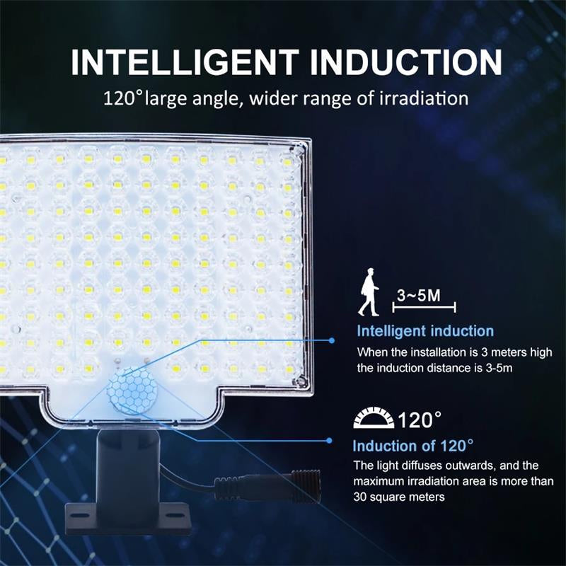 Frendorf | 106 LED Solar Außenleuchte mit Bewegungsmelder