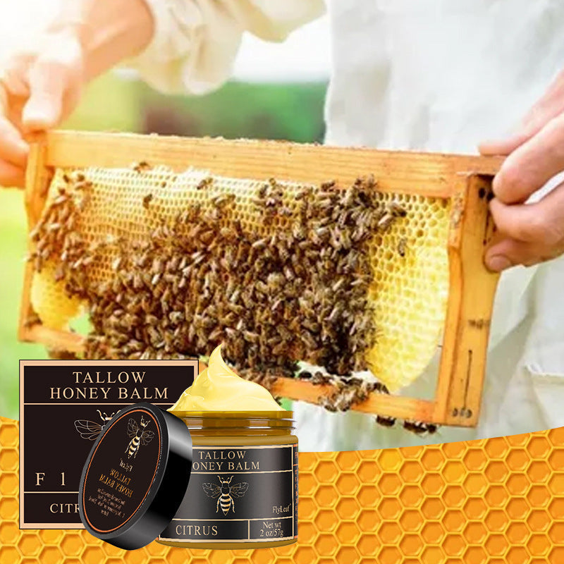 Rinderfett Bienenwachs und Honig Gesichtscreme