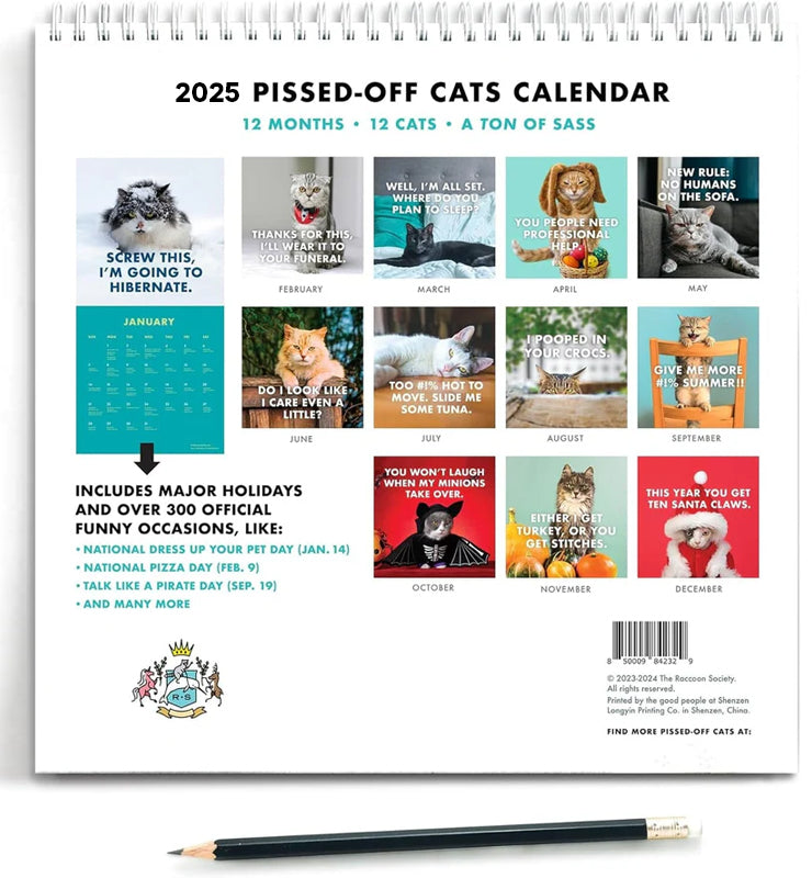 Frendorf | 2025 Verärgerte Katzen Kalender