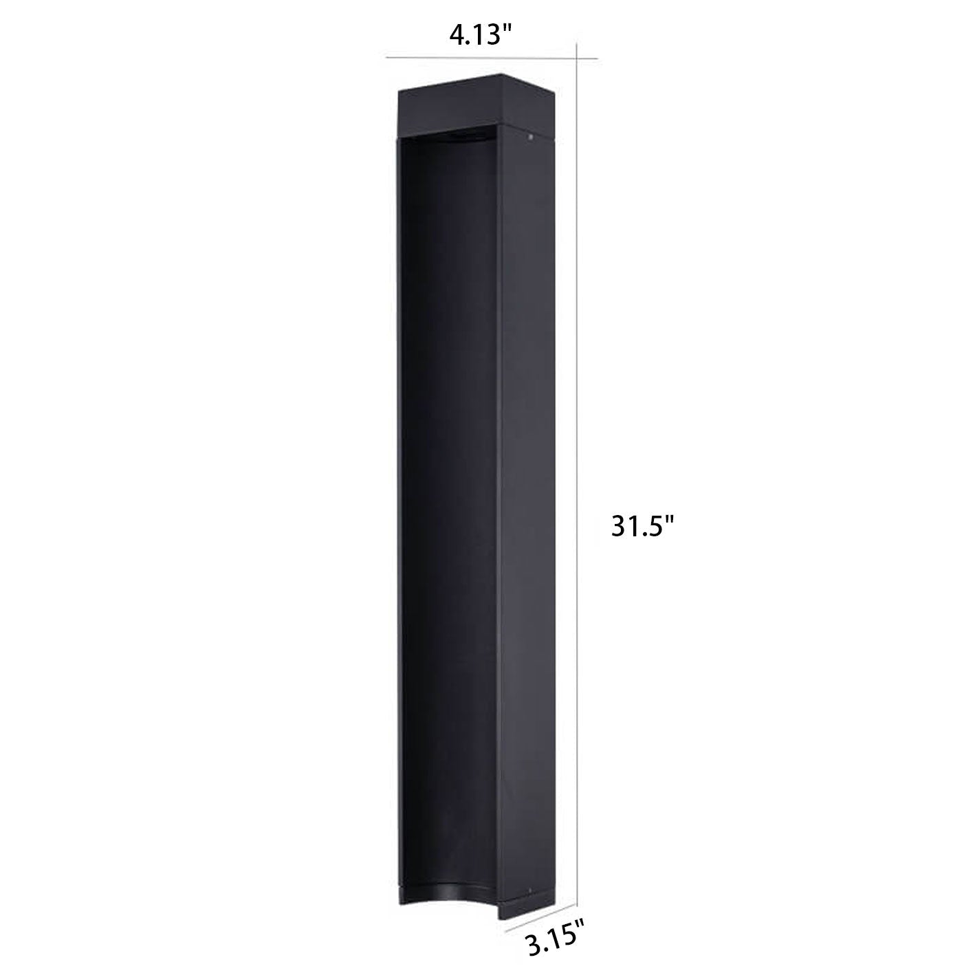 Frendorf | LumiPath Modern Square LED Gartenlampe | Aluminium | Outdoor Wegeleuchte | Energiesparend