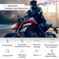 Frendorf | Drahtloser Motorhelm-Headset | Sicher Kommunizieren und Fahren | Immer Verbunden