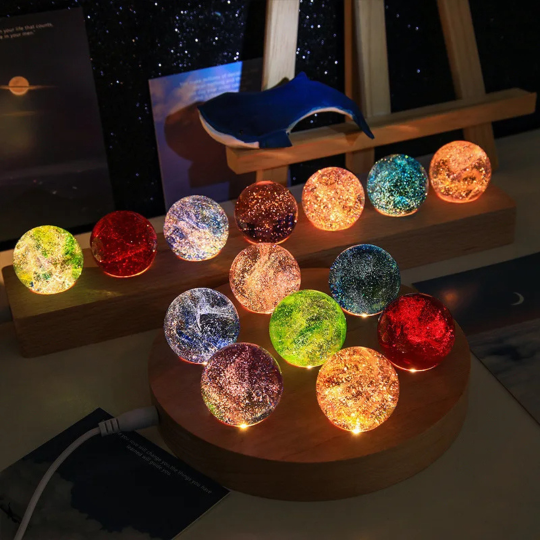 Frendorf | Galaxy Crystal Lampe zur Beleuchtung Ihres Zuhauses mit Liebe