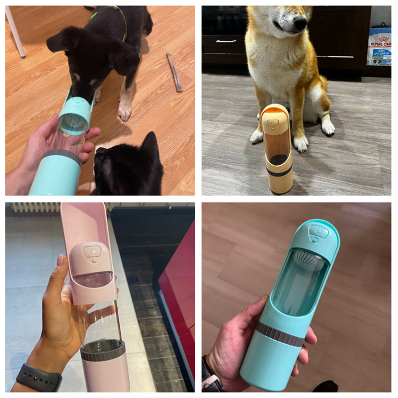 Frendorf | Pawbuddy - 2-in-1 Reisebecher für Hunde mit Futter- und Wasserschale, BPA-frei