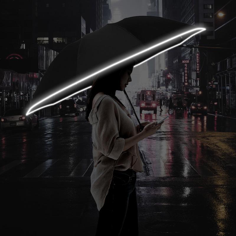 Frendorf | Automatischer Faltregenschirm mit reflektierendem Streifen