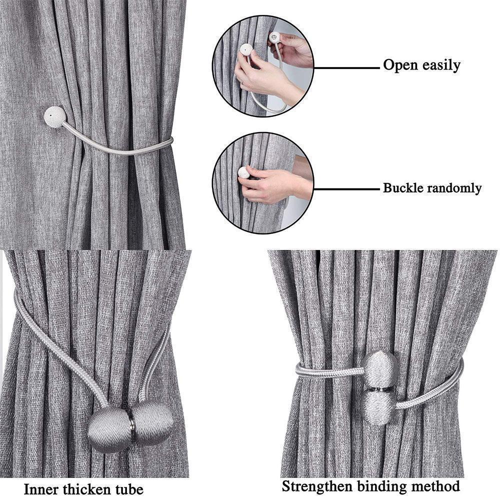 Frendorf | Elegante Magnetvorhangschnalle, 2 Stück