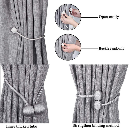 Frendorf | Elegante Magnetvorhangschnalle, 2 Stück