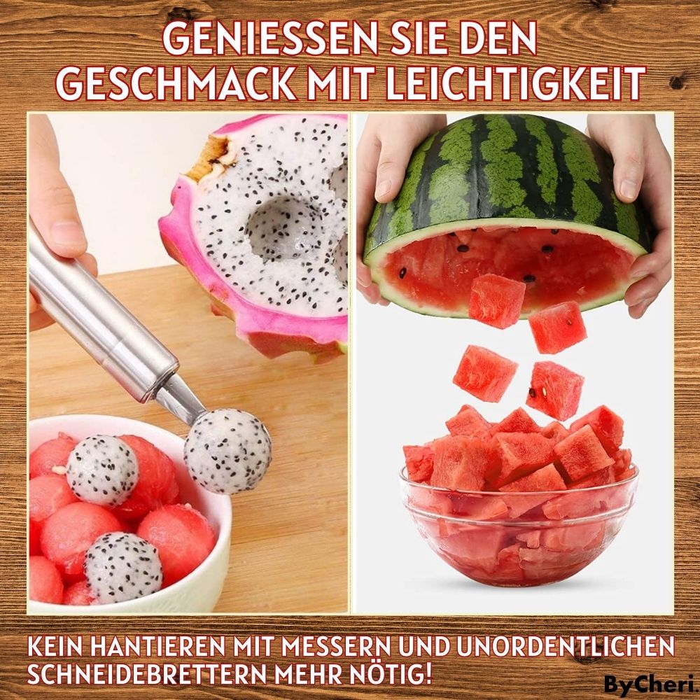 Frendorf | 1+1 GRATIS  | FruitBites -Erleben Sie die aufregende Art, Ihre Wassermelone und Früchte zu schneiden!