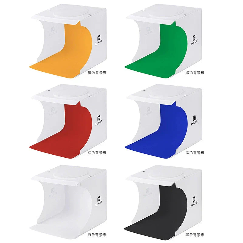 Frendorf | 23cm Mini Fotostudio Lichtkasten mit weichem Licht für atemberaubende Schmuck- & Produktaufnahmen