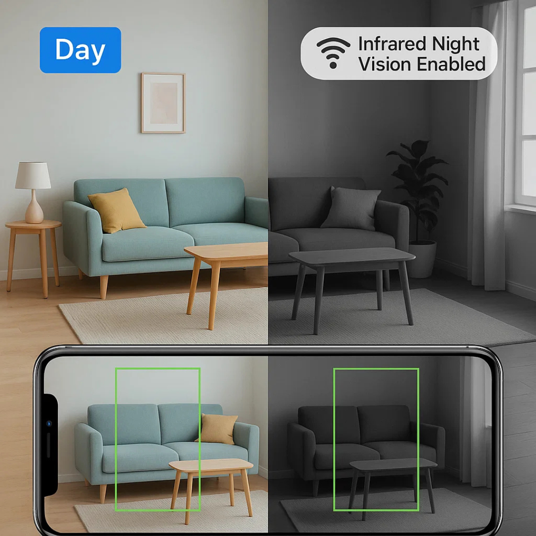 Frendorf | Mini WLAN versteckte Kamera und Audio - Winzige Überwachungs-Mini-Spionkameras Drahtlose Nanny-Überwachung