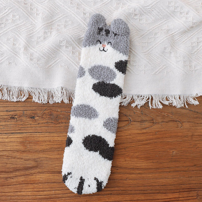 Frendorf | Warme, weiche Socken mit Katzenpfoten
